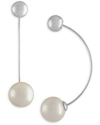 Majorica 12mm White Organic Pearl Drop Earrings