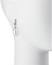 Majorica 14mm Baroque Simulated Pearl Cubic Zirconia Earrings