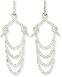 Stephen Webster 18k Barbed Ripple Earring With Diamonds