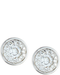 Memoire 18k Diamond Bouquets Bezel Stud Earrings 066tcw