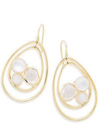 Ippolita 18k Rock Candy Pear Shaped Wire Earrings In Antique White