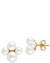 Majorica 5 7mm White Organic Pearl Stud Earrings