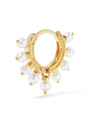 Maria Tash 65mm 14 Karat Gold Pearl Earring