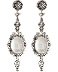 Konstantino Aura Crystal Mother Of Pearl Doublet Dangle Earrings