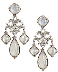 Konstantino Aura Crystal Mother Of Pearl Drop Earrings