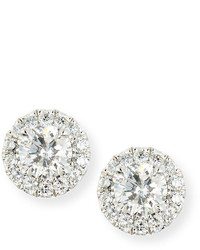 Memoire Diamond Halo Stud Earrings 077 Tdcw