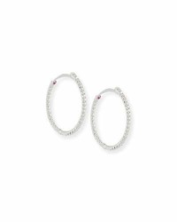 Roberto Coin Diamond Hoop Earrings 255 Mm