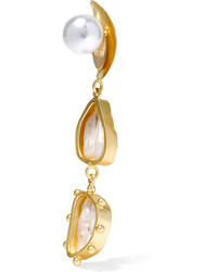 Peet Dullaert Eos Gold Plated Pearl Earrings