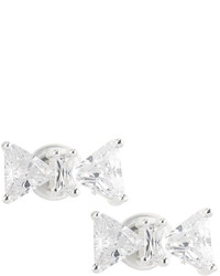 Fragments for Neiman Marcus Fragts Cz Crystal Bow Stud Earrings