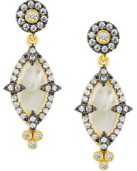 Freida Rothman Iridescent Crystal Marquise Drop Earrings