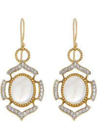 Jude Frances Judefrances Jewelry 18k Moonstone Diamond Dangle Drop Earrings