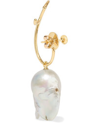 Ana Khouri Lily 18 Karat Gold Pearl And Diamond Earrings