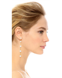 Oscar de la Renta Long Drop Pearl Earrings