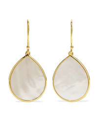 Ippolita Polished Rock Candy 18 Karat Gold Mother Of Pearl Earrings