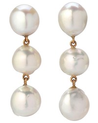 Retrouva Three Pearl Drop Earrings
