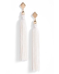 Ettika Silk Tassel Drop Earrings