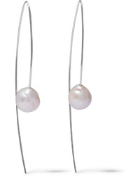 Chan Luu Silver Plated Pearl Earrings One Size