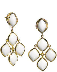 Elizabeth Showers Simone 18k Gold Agate Chandelier Earrings