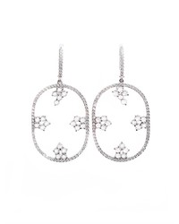 Susan Foster Diamond And White Gold Earrings