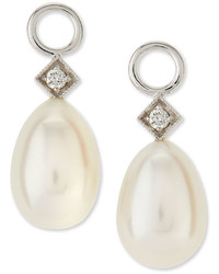 Jude Frances White Gold Pearl Briolette Earring Charms