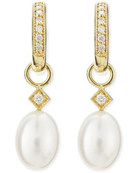 Jude Frances White Pearl Briolette Earring Charms