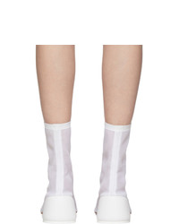 MM6 MAISON MARGIELA White Thin Sock Boots
