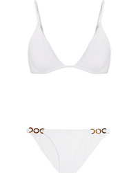Melissa Odabash Athens Embellished Bikini Briefs White