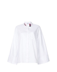 Dondup Embellished Collar Flared Sleeve Shirt