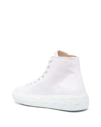 Versace Logo Patch Lace Up Sneakers