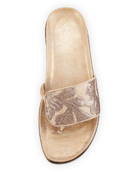 Donald J Pliner Fifi Brocade Embellished Flat Sandal