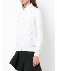 Givenchy Faux Pearl And Crystal Embellished Cardigan