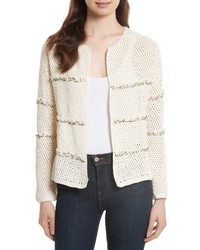 Joie Jacquine Embellished Open Front Cardigan