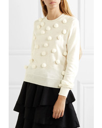 Comme Des Garçons Girl Pompom Embellished Knitted Sweater