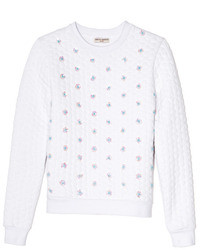 Opening Ceremony Sparrow Quilted Embellished Sweatshirt