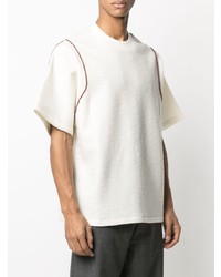 Jil Sander Bead Embellished Knitted T Shirt