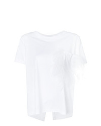 Parlor Feather Embellished T Shirt