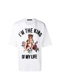 Dolce & Gabbana Im The King Embellished T Shirt