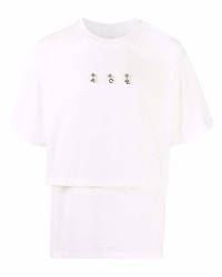 Feng Chen Wang Layered Logo Charm T Shirt