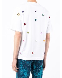 Dolce & Gabbana Logo Embellished Cotton T Shirt
