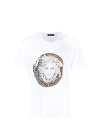 Versace Medusa Embroidered T Shirt