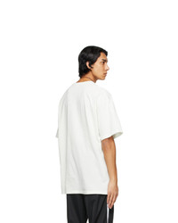 Raf Simons Off White Beaded Chain T Shirt