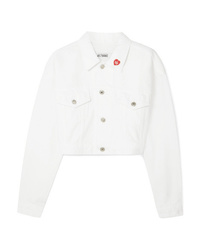 White Embellished Denim Jacket