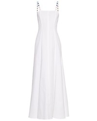 Rosie Assoulin Gazelle Embellished Cotton Blend Twill Gown