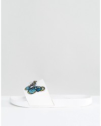 Asos Forrester Patchwork Embellished Sliders