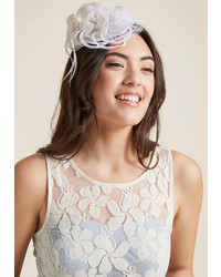 White Embellished Hat