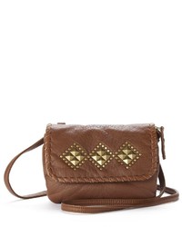 Candies Candies Washed Studded Diamond Crossbody Bag