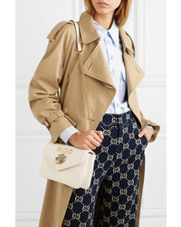 Gucci Rajah Embellished Leather Shoulder Bag