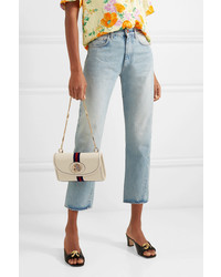 Gucci Rajah Small Embellished Leather Shoulder Bag