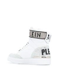 Philipp Plein Crystal Hi Top Sneakers