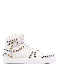Philipp Plein Hi Top Crystal Embellished Sneakers